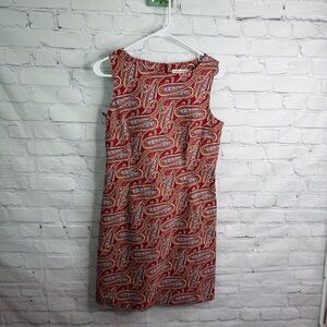Fairway & Greene Red Paisley Golf Dress Medium